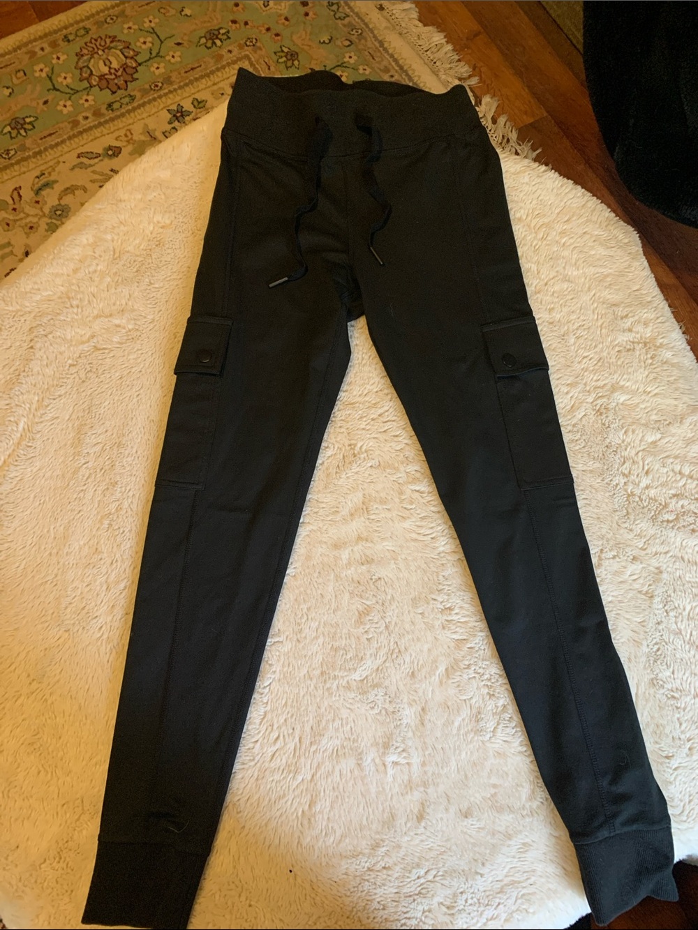HPE Black Cargo Jogger Pants Quality Material Excellent Condition Medium